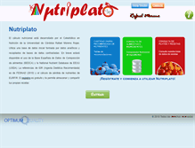 Tablet Screenshot of nutriplato.com